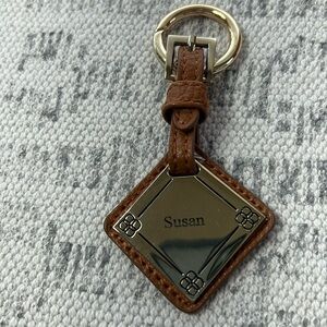 Tan Personalized Key Fob
